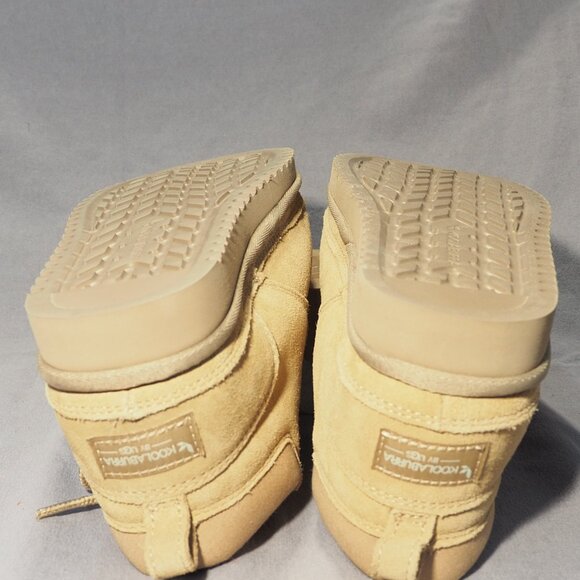 Koolaburra Uggs Ankle Boots Advay 8 Chestnut Brown Suede Mini Booties Comfort - Picture 12 of 13